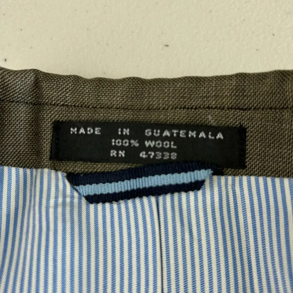 Tommy Hilfiger Men's Two Piece 100% Wool Two Button Sz Large/XL Suit MSRP $314